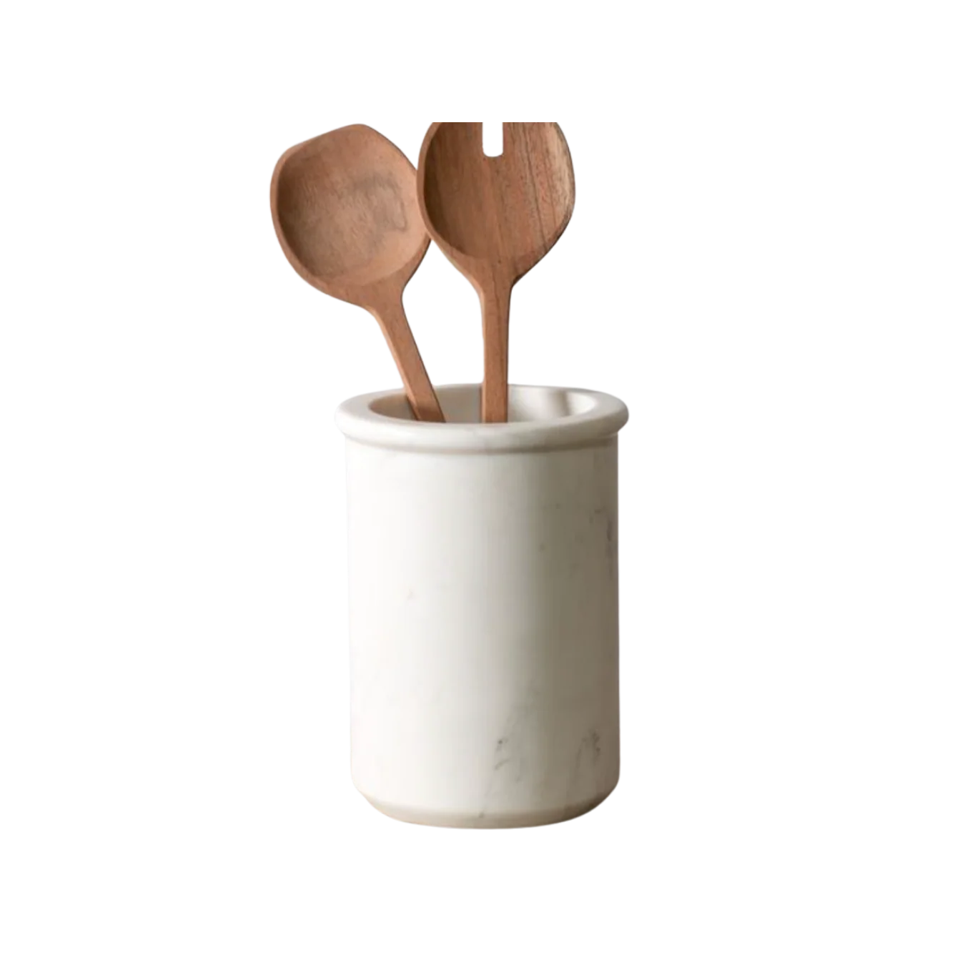 White Marble Utensil Crock