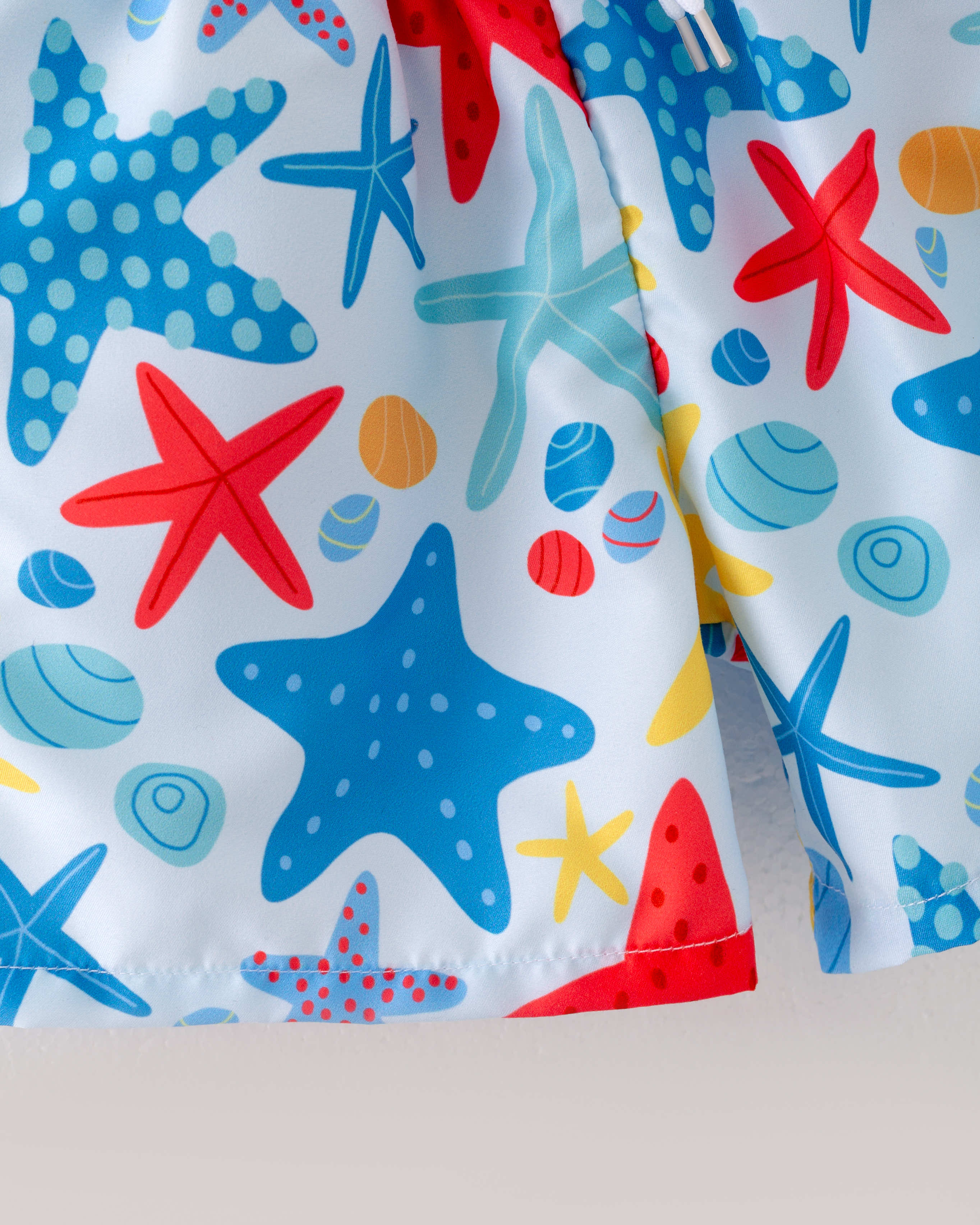Toddler Baby Blue Starfish Boy Swimsuit Swim Trunks