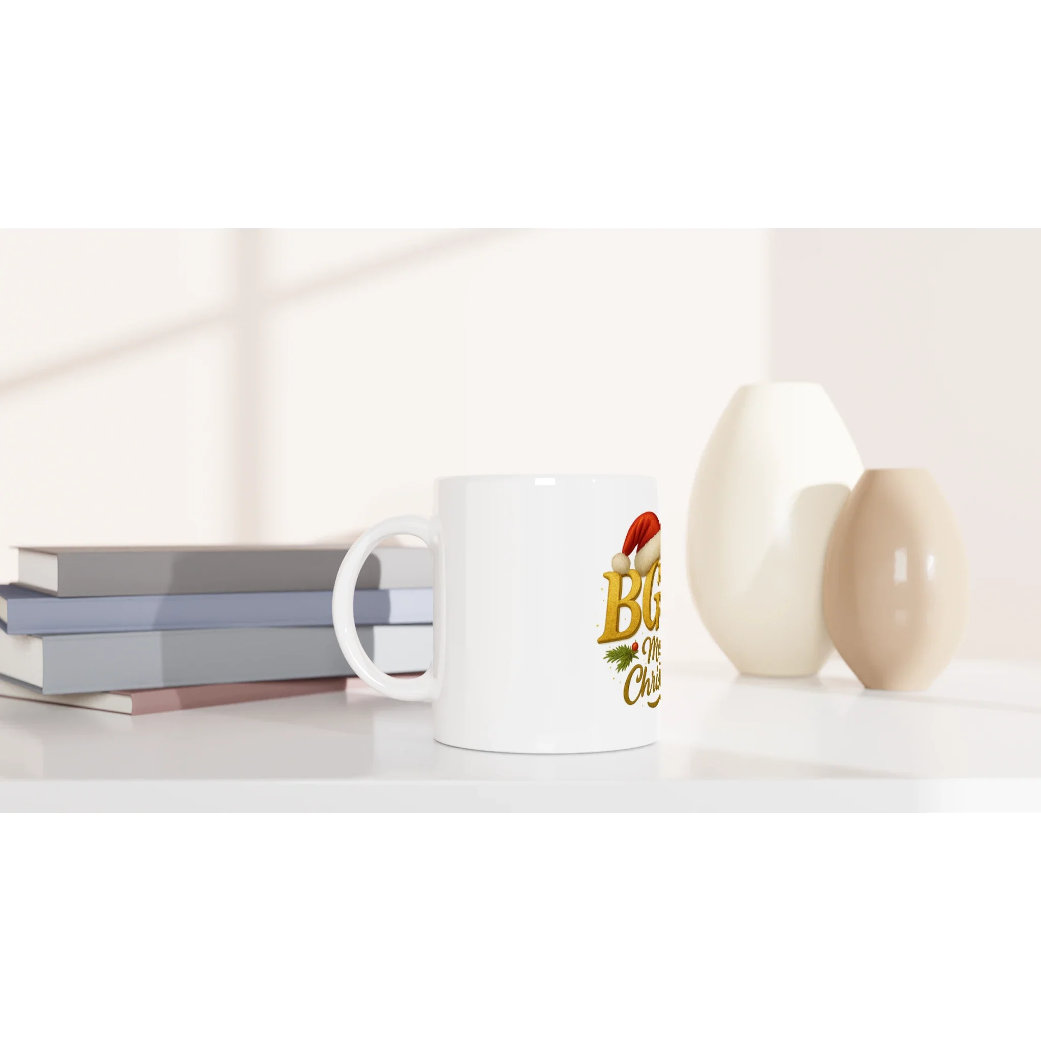 BGSM White 11oz Ceramic Mug
