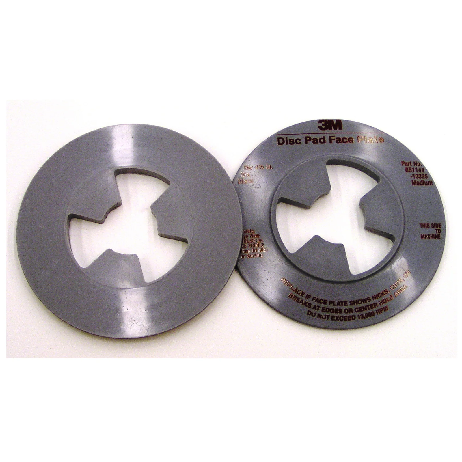 3M AB13325  ~  Disc Pad Face Plate 13325 4 1/2 in Medium Grey