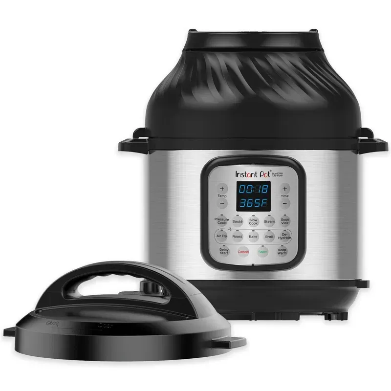 Instant Pot Duo Crisp 11 in 1 Air Fryer & Pressure Cooker, 8 Qt, Stainless Steel