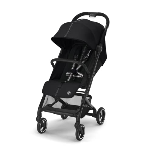CYBEX Gold Passeggino Beezy con Cintura One Pull, Per Bambini dalla Nascita Fino a 4 Anni (Max. 22 kg), Compatto e Ergonomico, Moon Black (Nero) : Prima infanzia