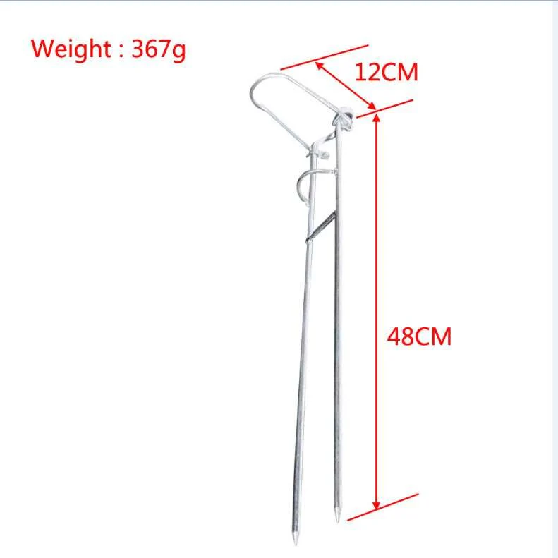 2 x Extra Long Foldable Rods Holders Fishing Tackle