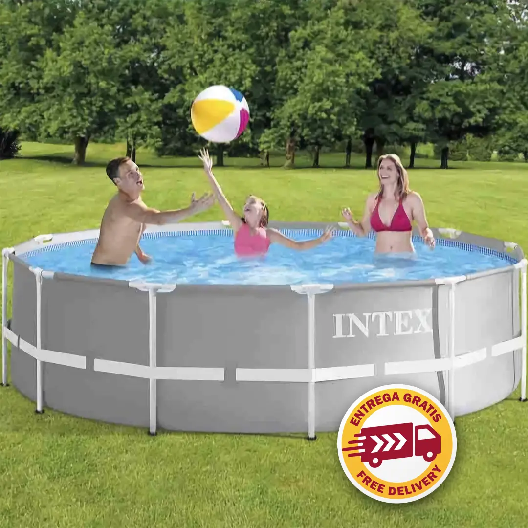 Intex Prism Frame Zwembad 12 voet x 39 inch (Inclusief Filter en Ladder)