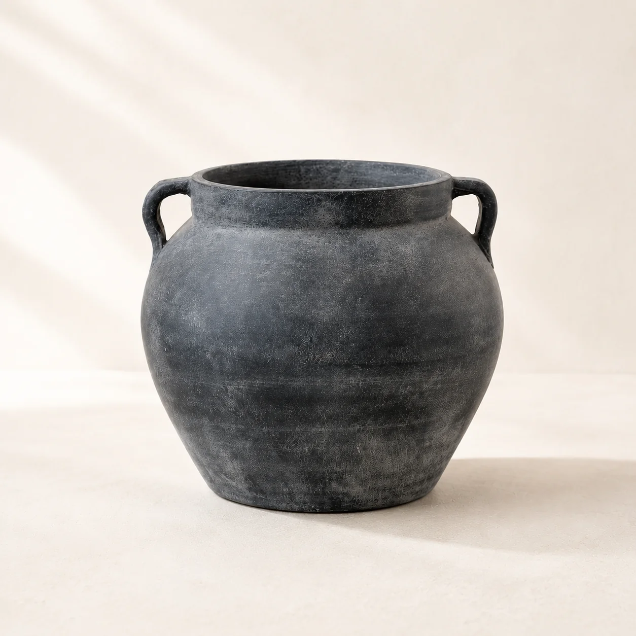 Charcoal Two Handle Vase