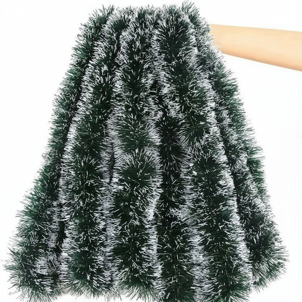 TREELINE – Premium Groene Decoratietape voor Kransen en Kerstboomdecoratie