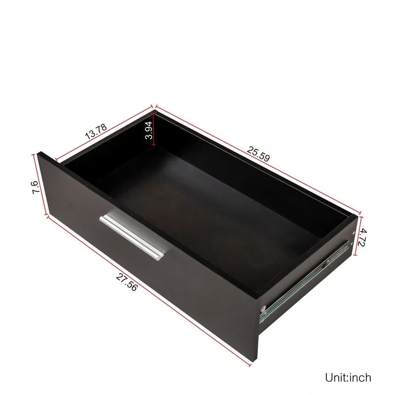 Space-saving 8-Drawer Double Dresser