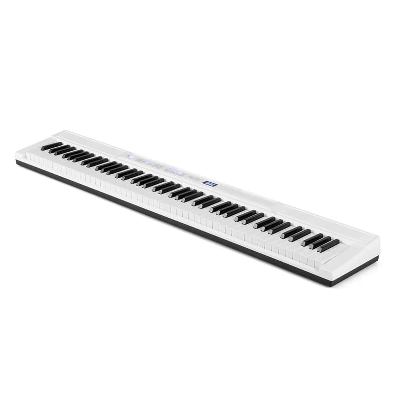 88 Key Electric Piano Keyboard Set with Adjustable Stand & Stool, Lighted Full Size Sensitive Keys, Sustain Pedal, Portable Bag for Beginners