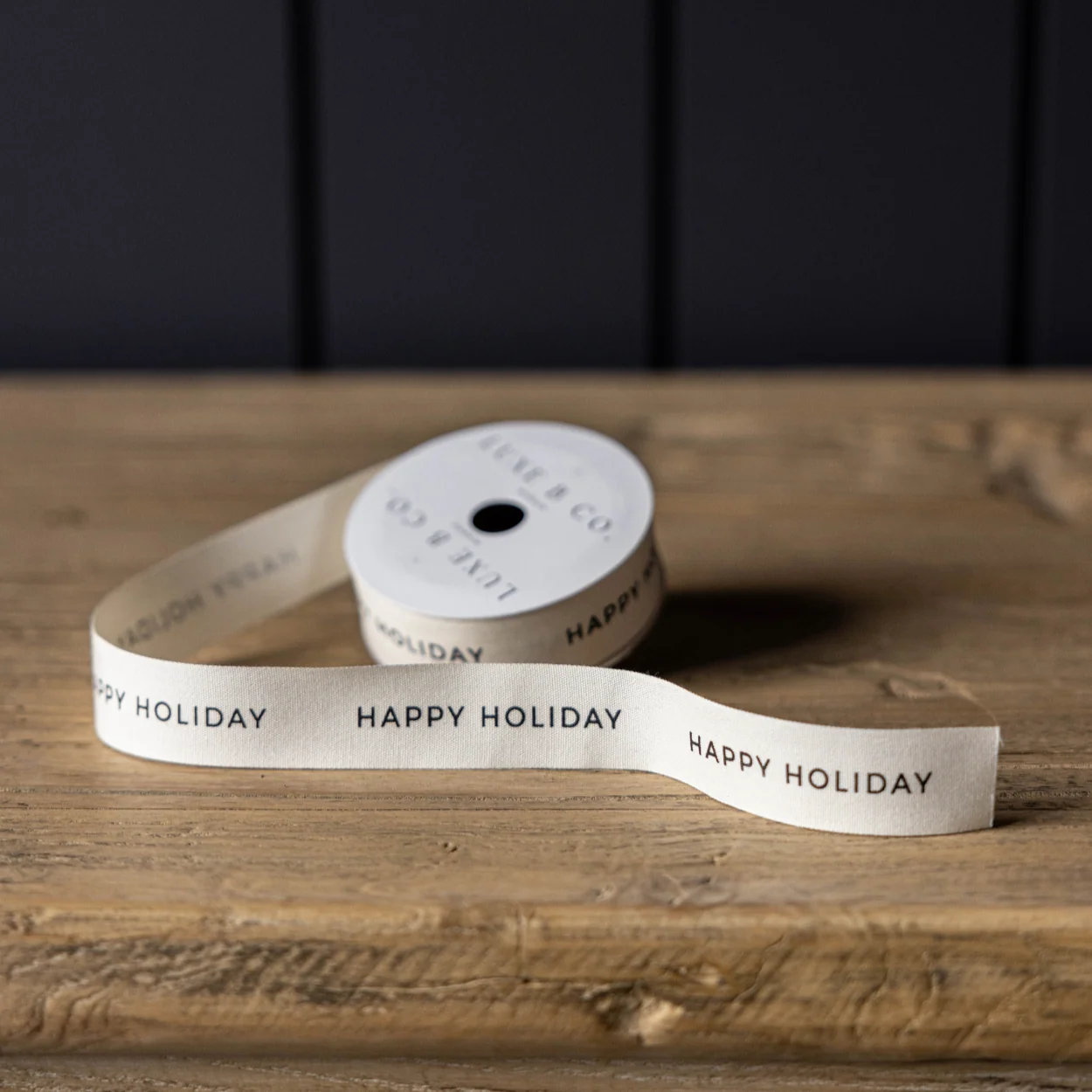 Happy Holiday Ribbon Holiday Decor