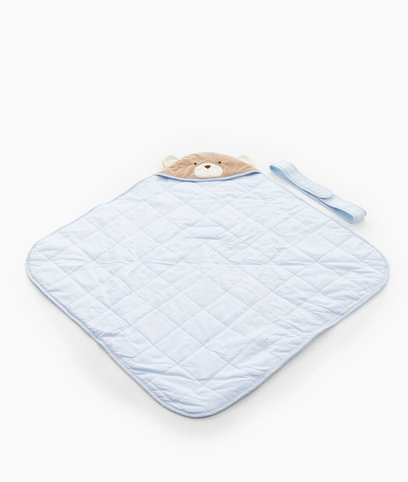 Hooded Baby Swaddle | Blue