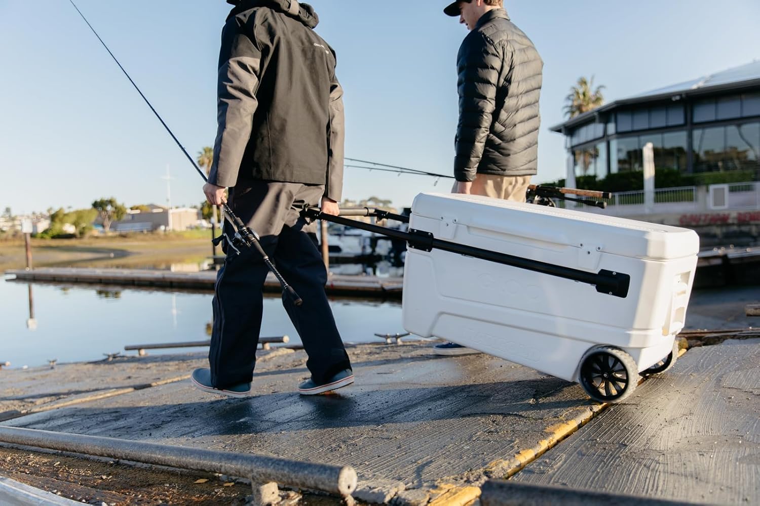 110QT Glide Cooler with Wheels and Telescoping Handle