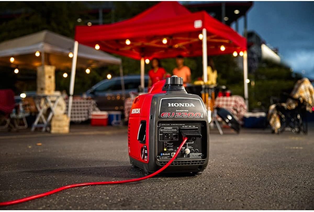 Honda 664240 EU2200i 2200 Wattos Hordozható Inverteres Áramfejlesztő Co-Minderrel