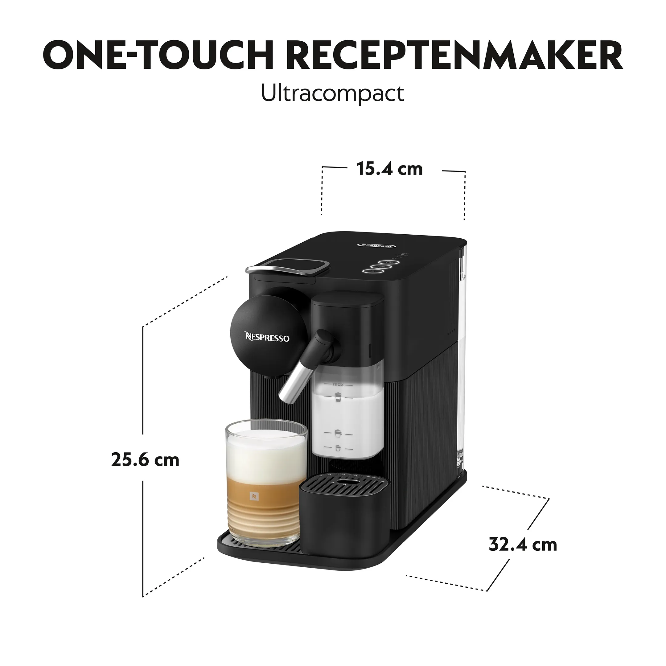 De'Longhi Nespresso Koffiemachine Lattissima One Black