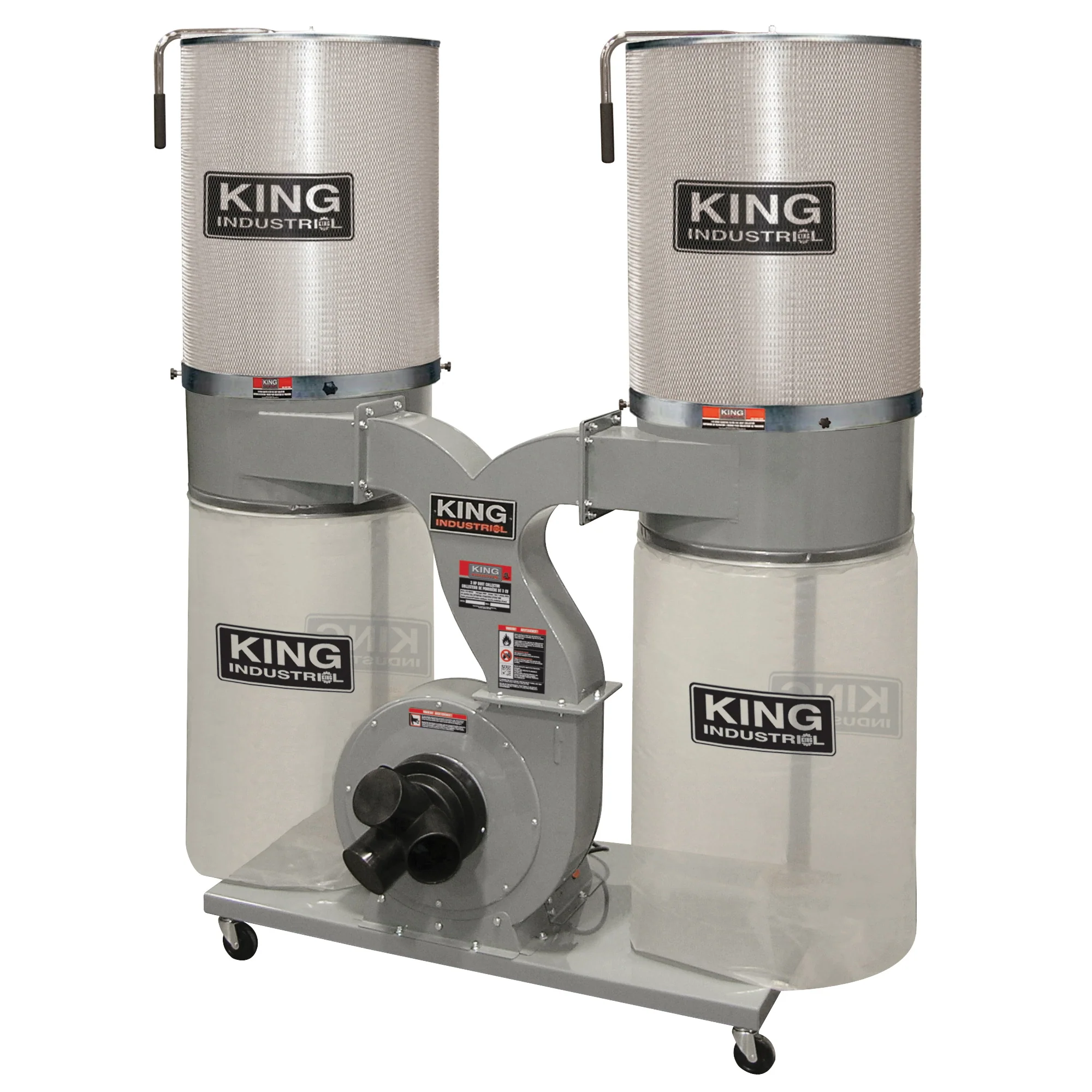 King Canada KC-4045C/KDCF-3500  ~  Dust Collector 3 Hp 220V 2280Cfm With Canister Filter