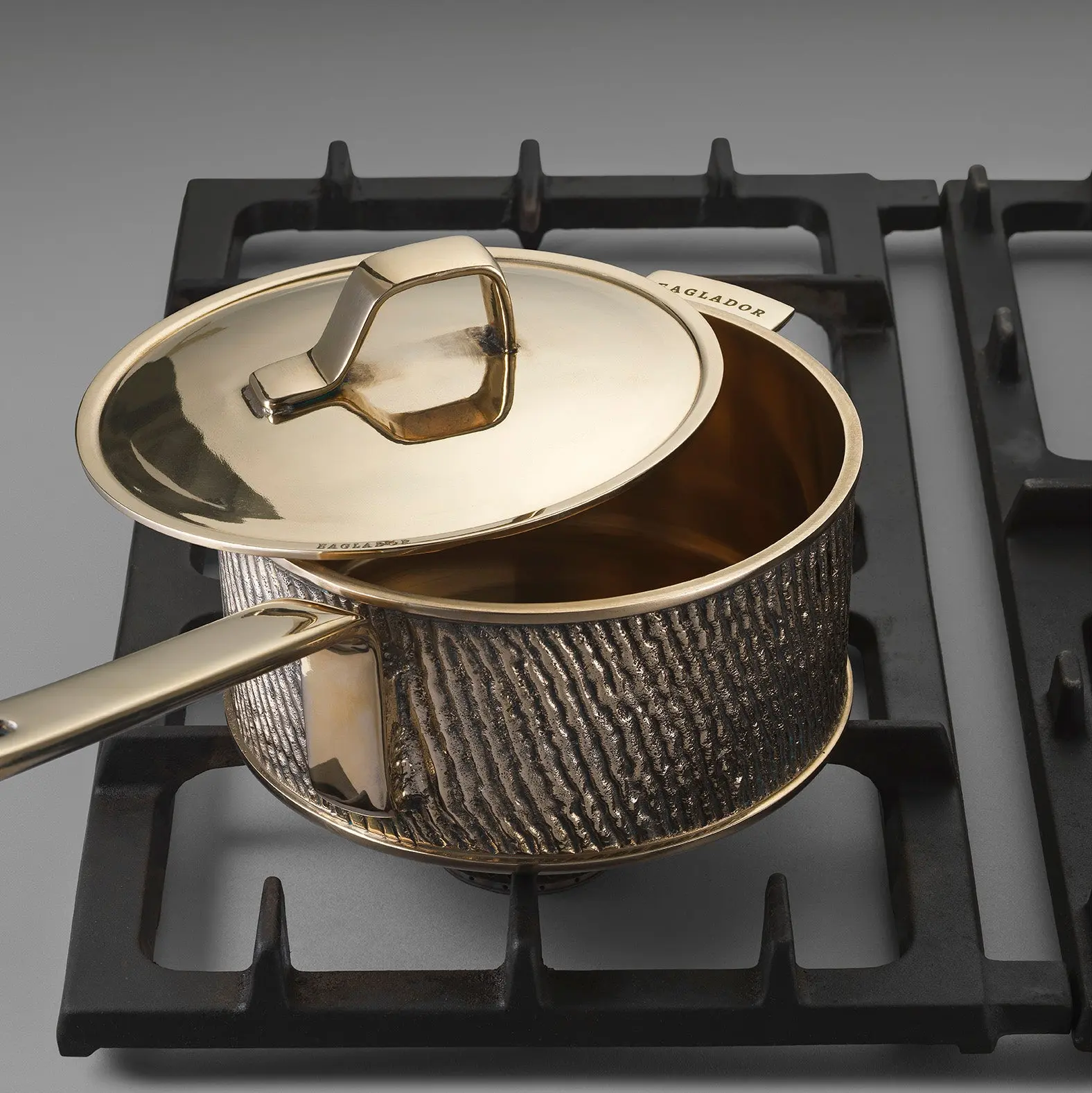 Luxury Uncoated Kansa Bronze 3-Piece Cookware Set