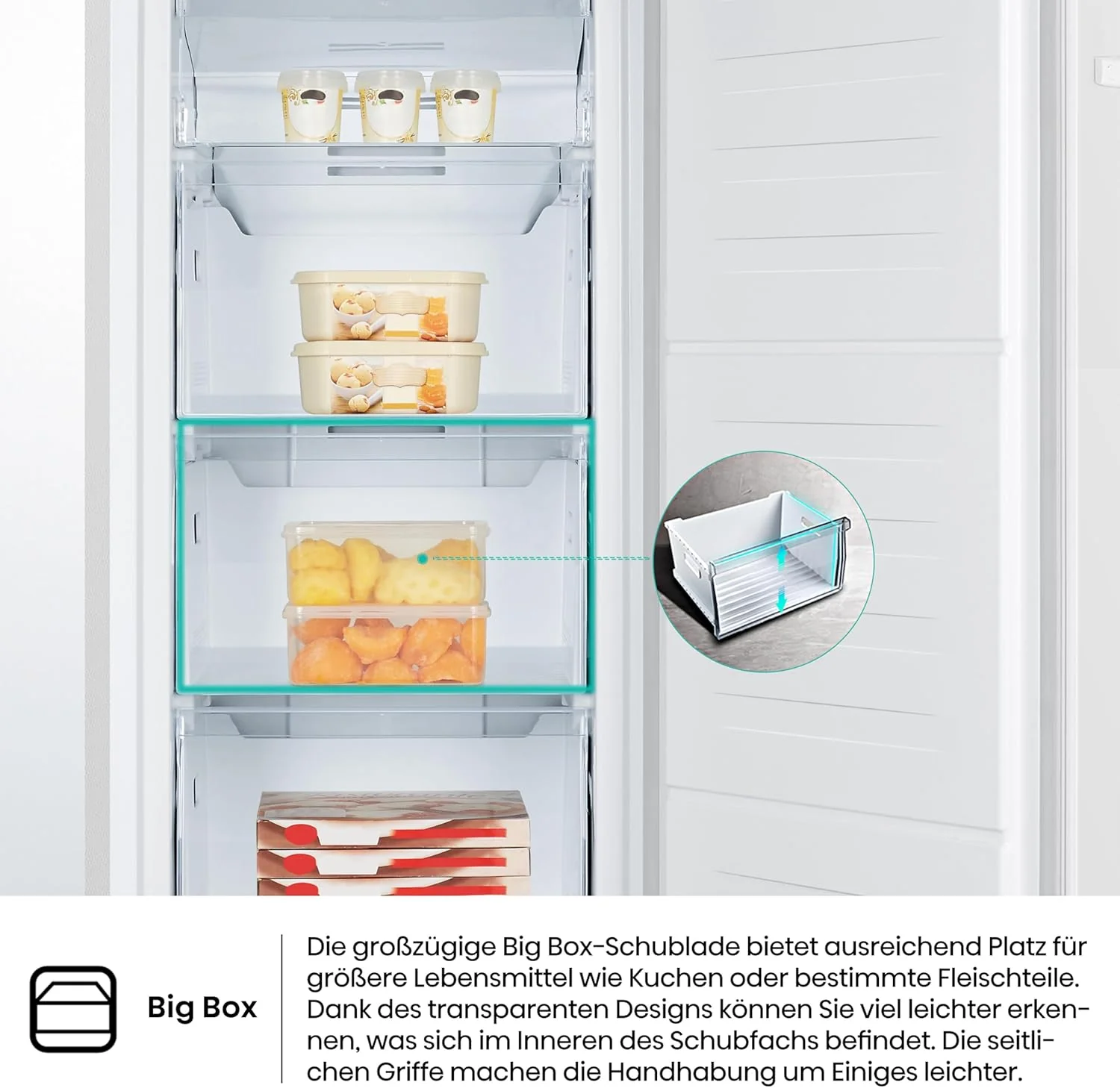 Hisense FV191N4AW2 Congelatore verticale/ Total No Frost/ Super Freeze/ Allarme porta/ Multiflow 360°/ BigBox/ 143,4 cm/ Congelatore 147 l/ 41 dB/ 205 kWh/Bianco