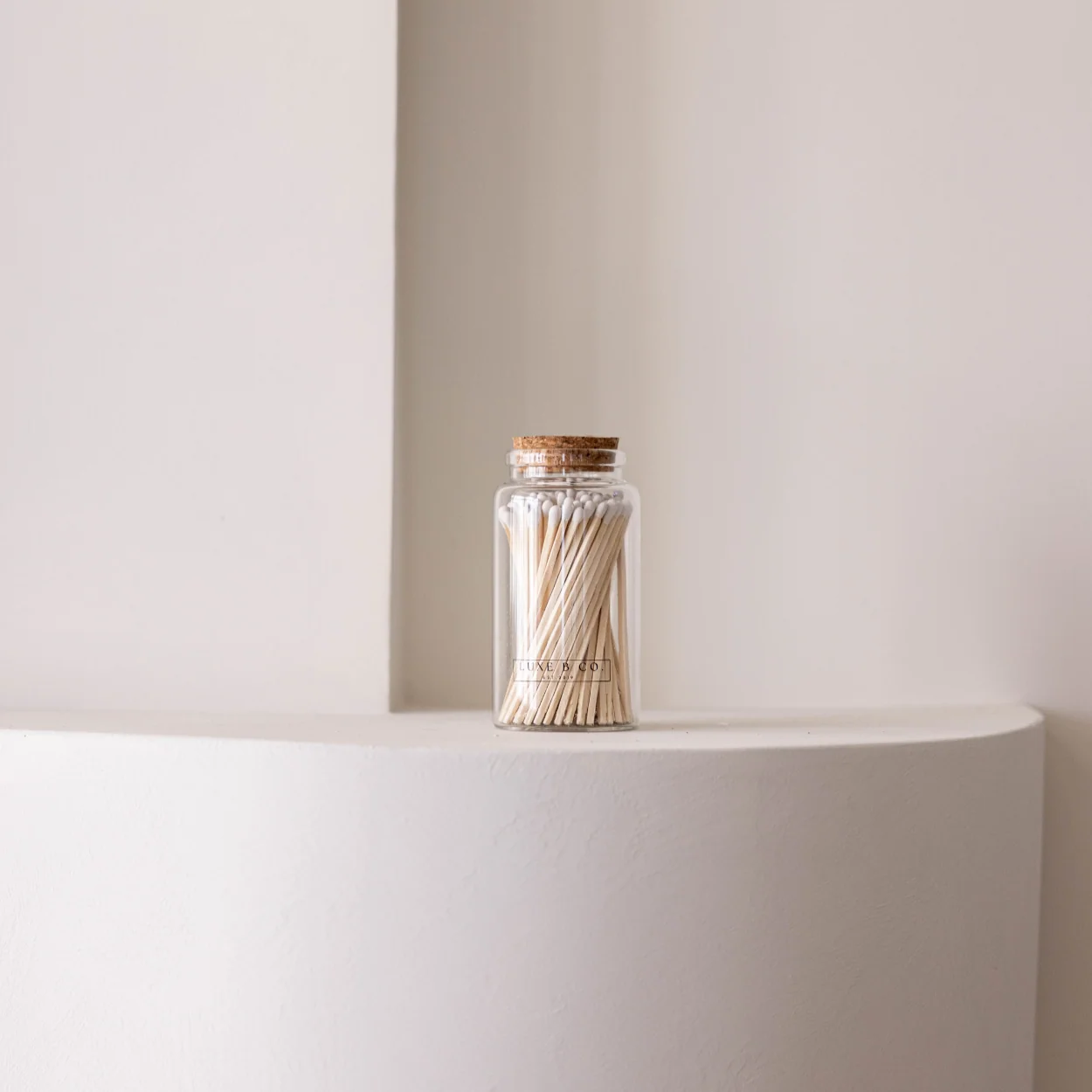 Luxe B Co. Glass Match Bottle