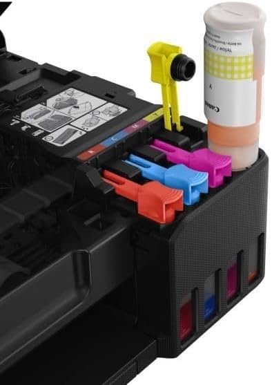 Canon Tintenstrahldrucker PIXMA G550 MegaTank Drucker (4.800 x 1.200 dpi, Fotodrucker 10x15 cm, LC Display, WLAN, Canon PRINT App, Mopria, AirPrint, wireless Printing, Auto Power On/Off) schwarz