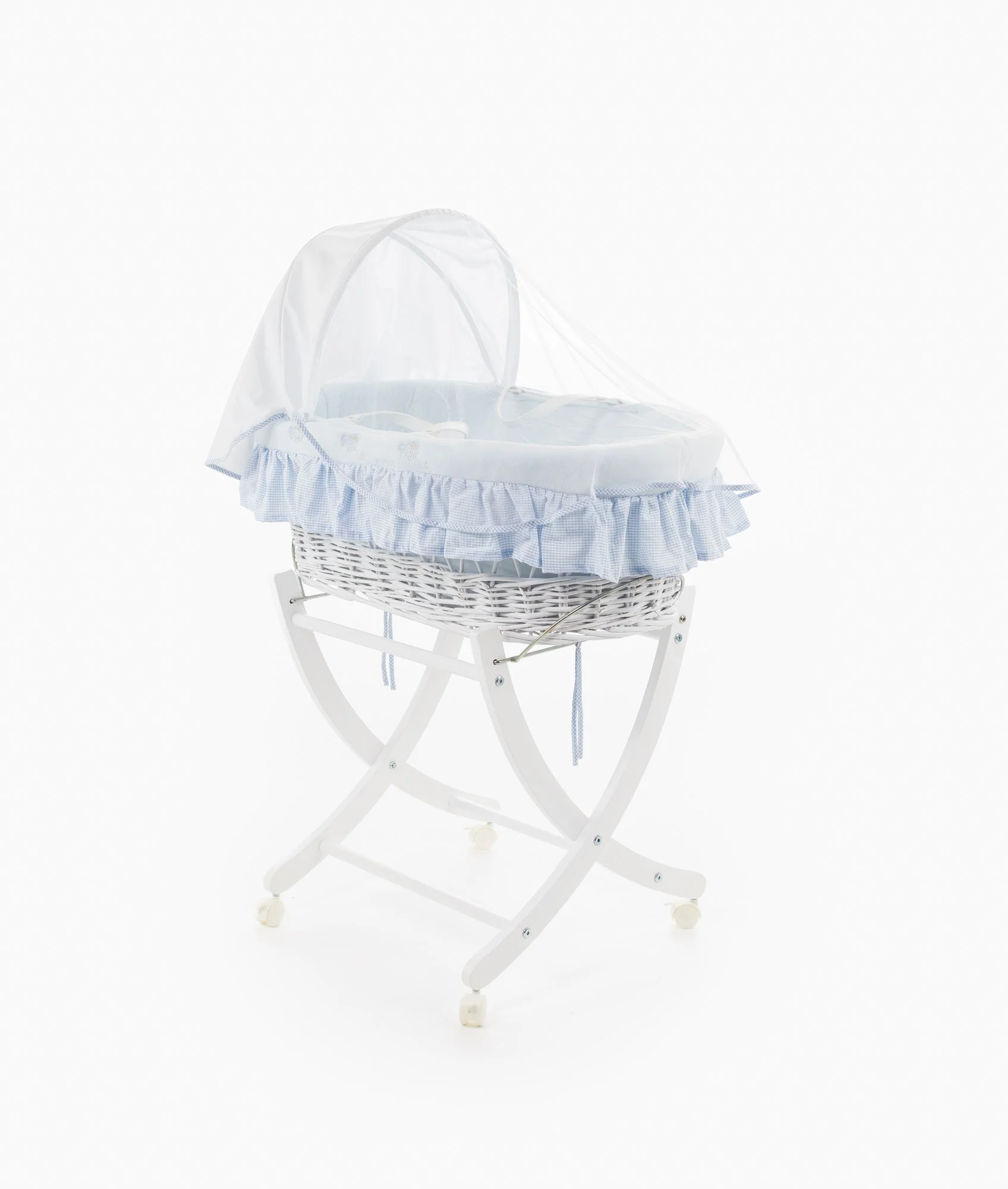 Moses Basket & Stand Set | Blue