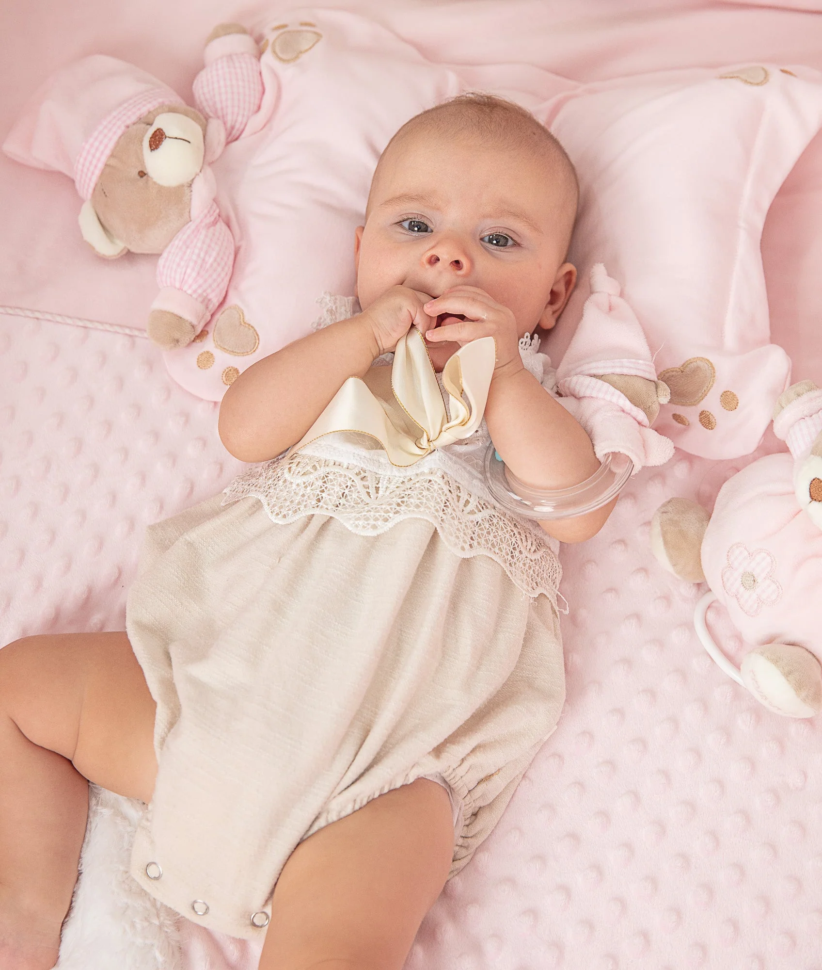 Infant Head Support Pillow | Pink