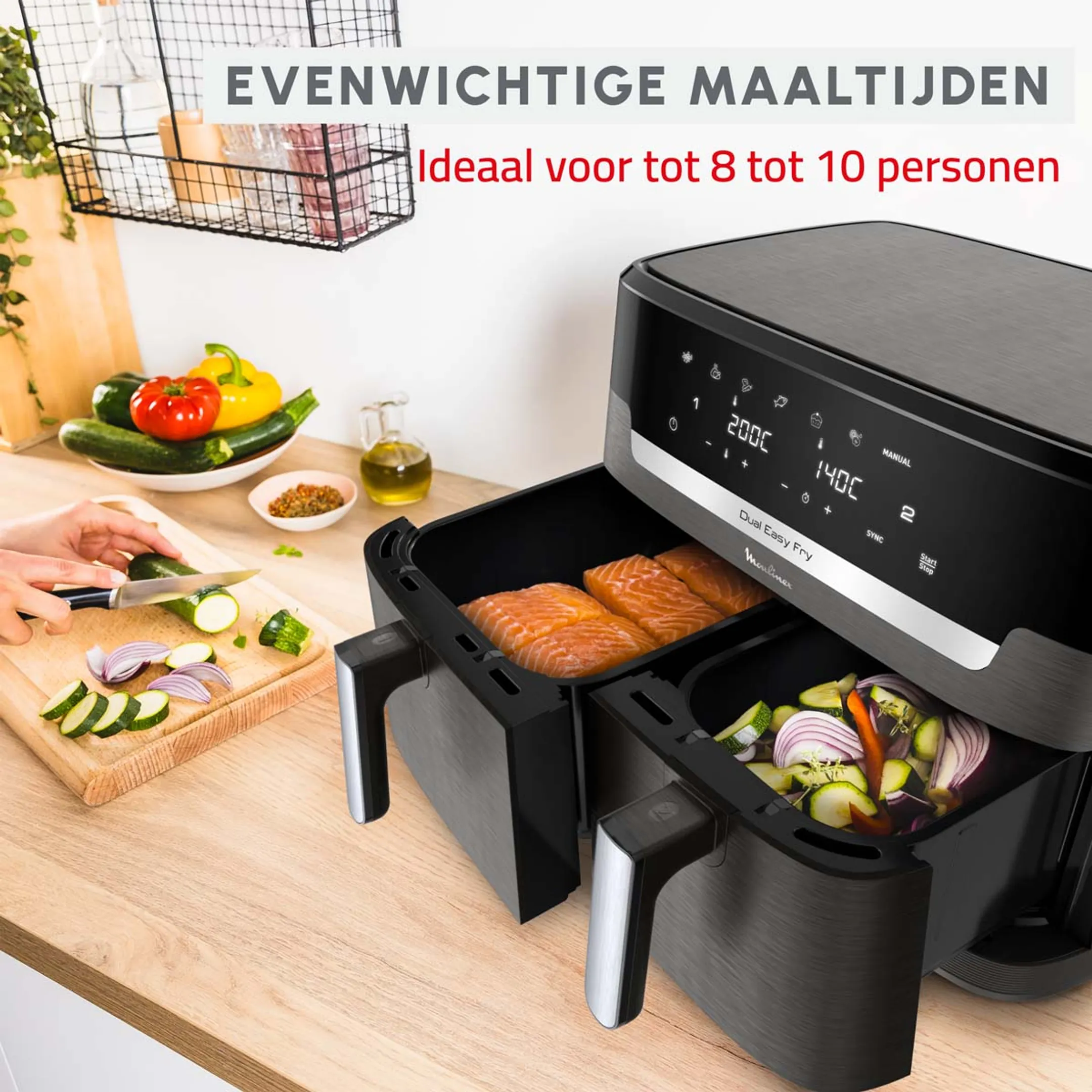 Moulinex Airfryer Dual Easy Fry XXL EZ942HF0