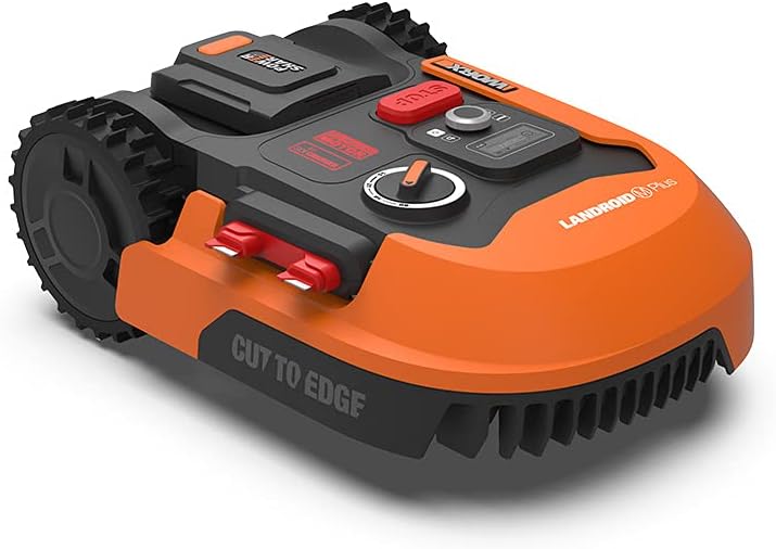 WORX Landroid M WR141E robotmaaier/accugrasmaaier voor kleine tuinen tot 500 m2/zelfrijdende grasmaaier voor een nette gazonsnit, veelkleurig