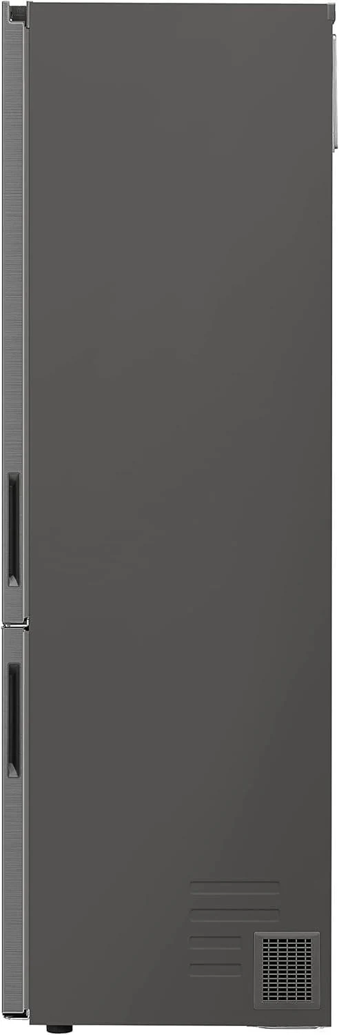 LG GBV22NCCEP Kühl-/Gefrierkombination – Smart Inverter Compressor, Total No Frost, Modern Flat Door Design, Matt Schwarz Metallic, Energieeffizienz A
