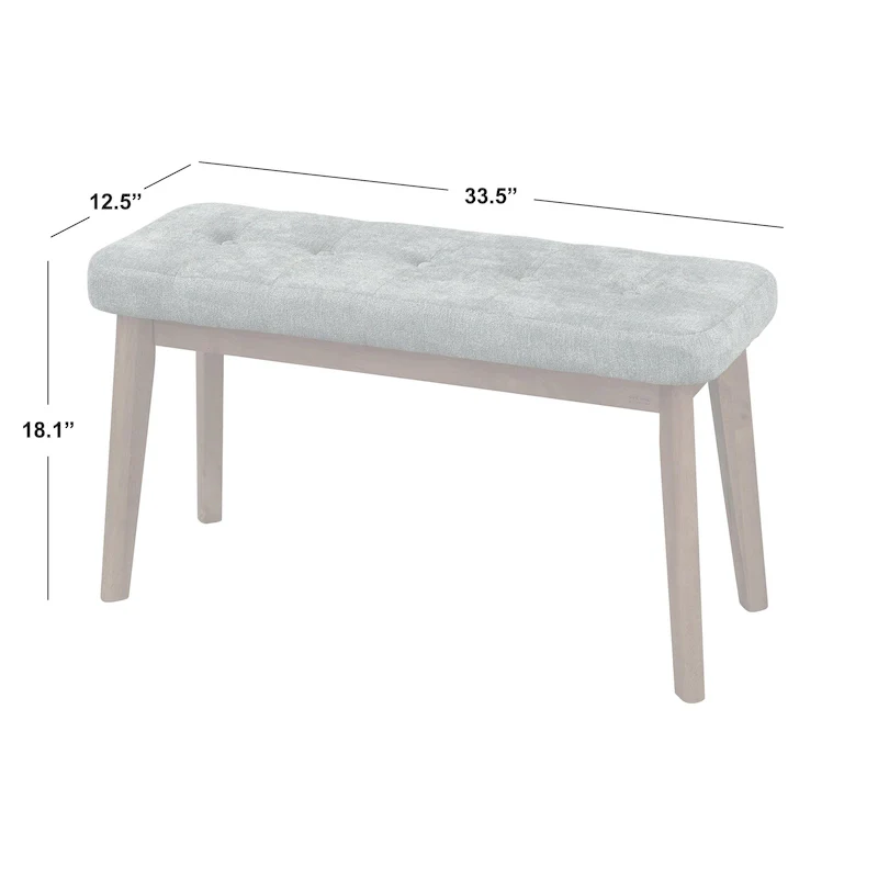 Simple Living 4-Piece Nettie Solid Wood Dining Set