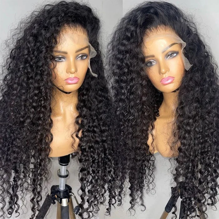 BOGO Sale Glueless 13x4 HD Lace Front Wigs Deep Wave Pre Plucked Bleached knots With Baby Hair