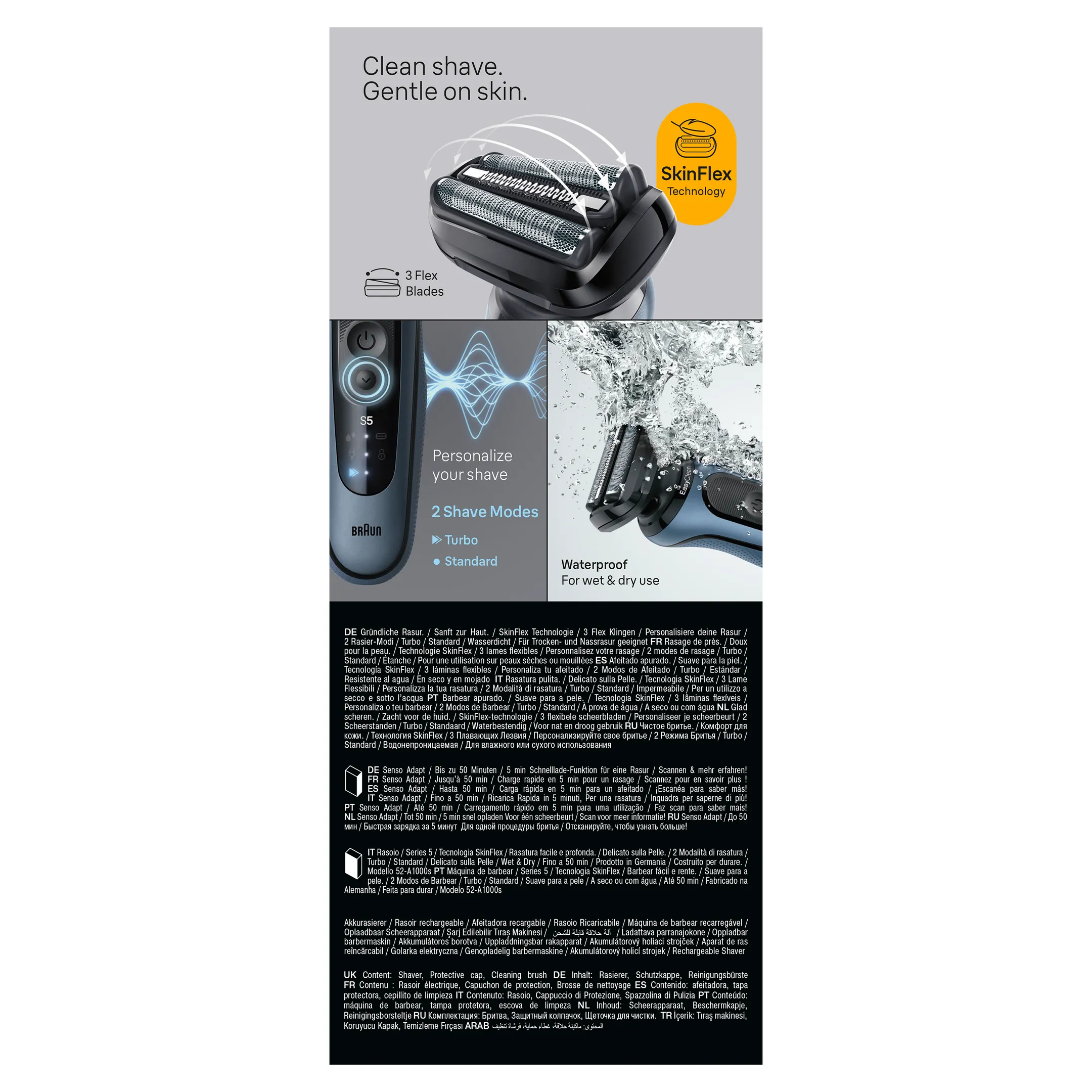 Braun Elektrisch scheerapparaat Series 5 52-A1000s