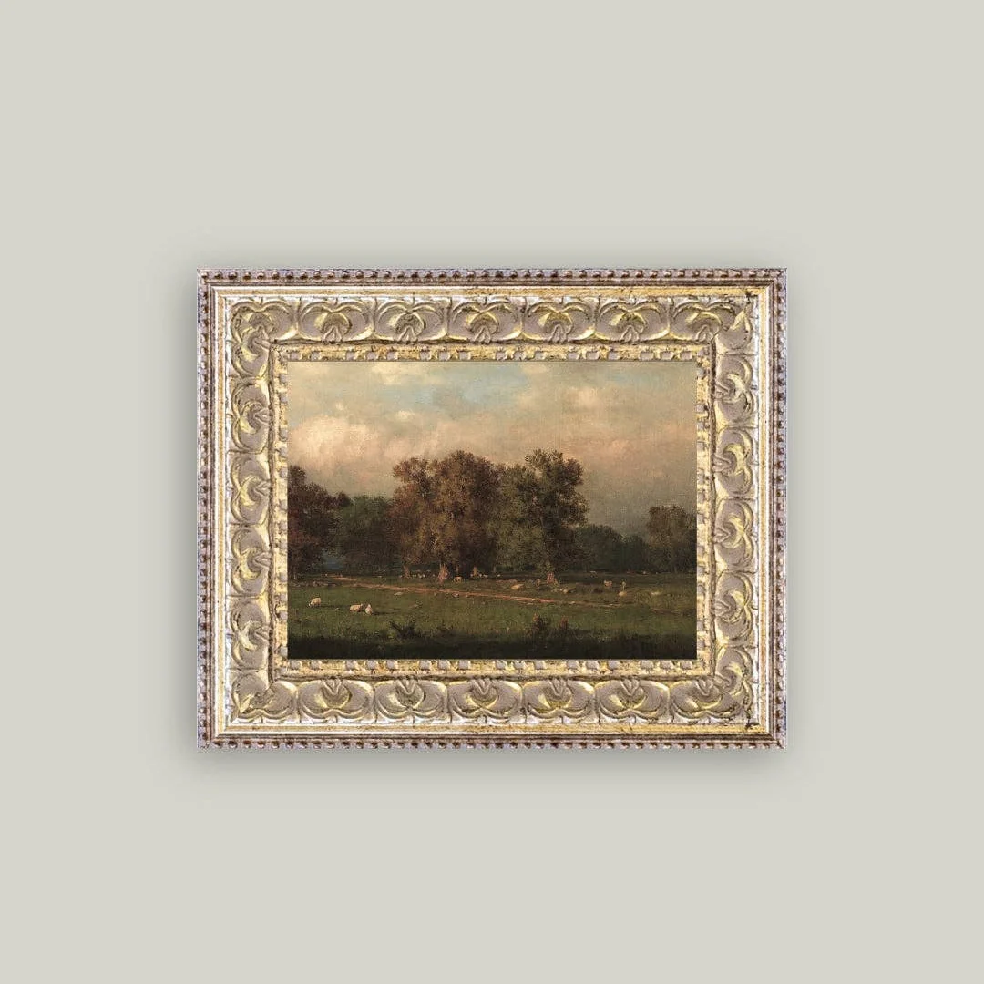 Sheep Farm Framed Antique Inspired Art