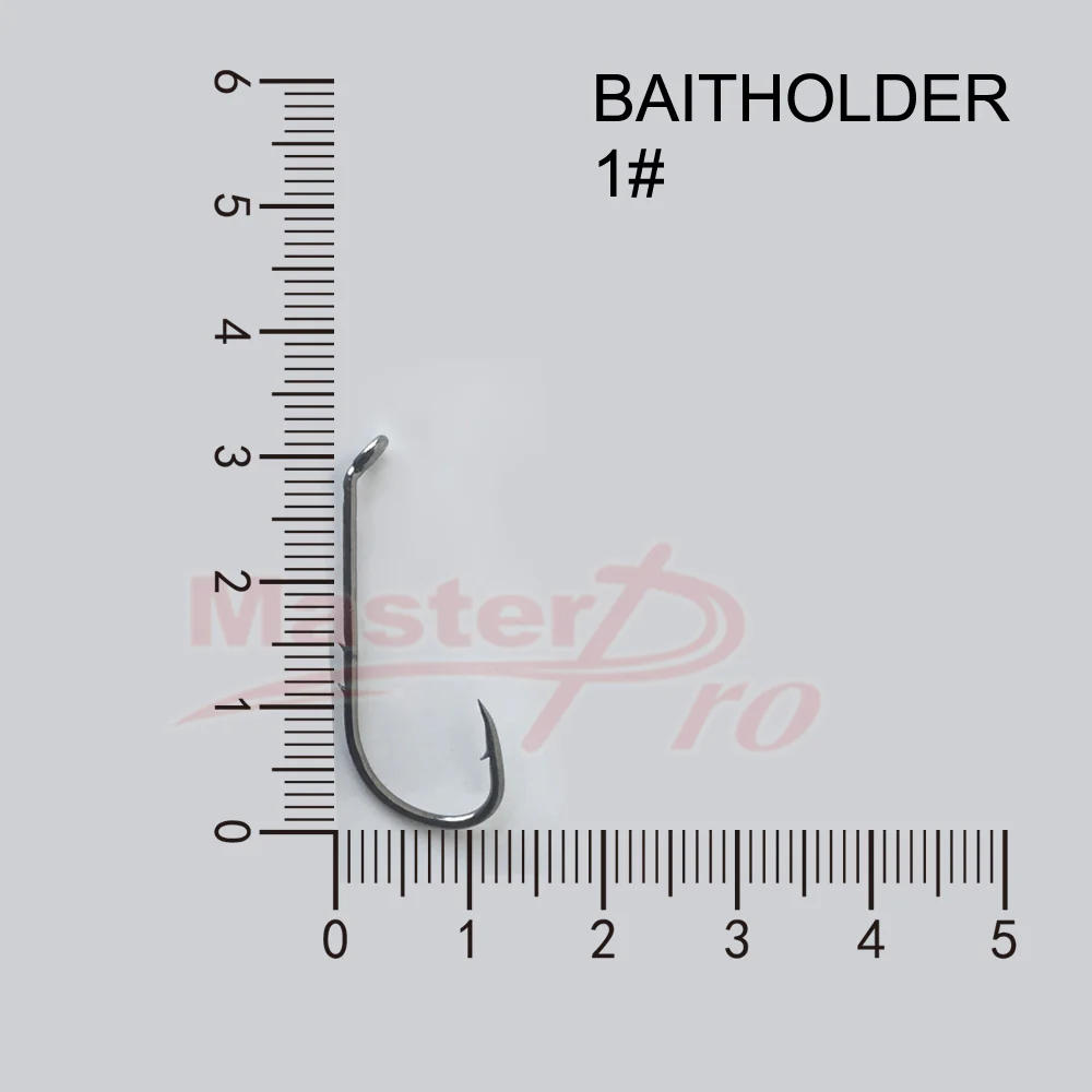 100 x 1# Chemically Sharpened Baitholder Hooks Fishing Tackle