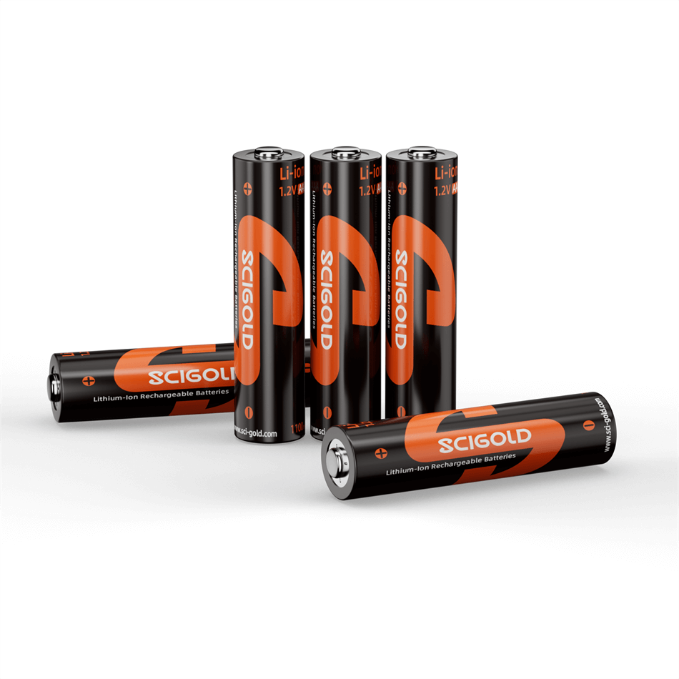 4pcs 1.5V Li-ion AAA Rechargeable Batteries 1110mWh Intense