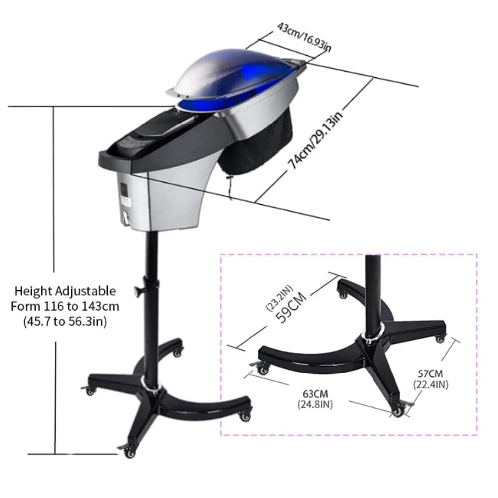 Hair Salon Professional O3 Ozone Micro Mist Hair Steamer Accelerator Color Processor Hair Care