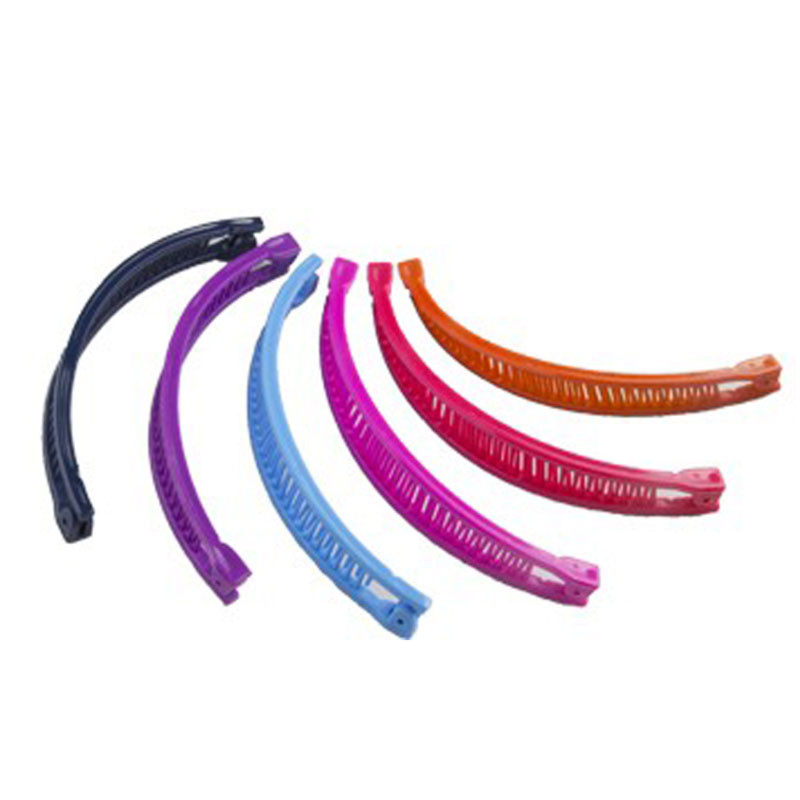 80's Banana Clips 8 Pack Mix Colors 6676