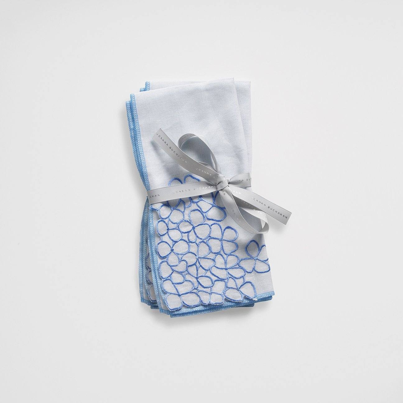 Hydrangea Dinner Napkins, Blue, Set of 2