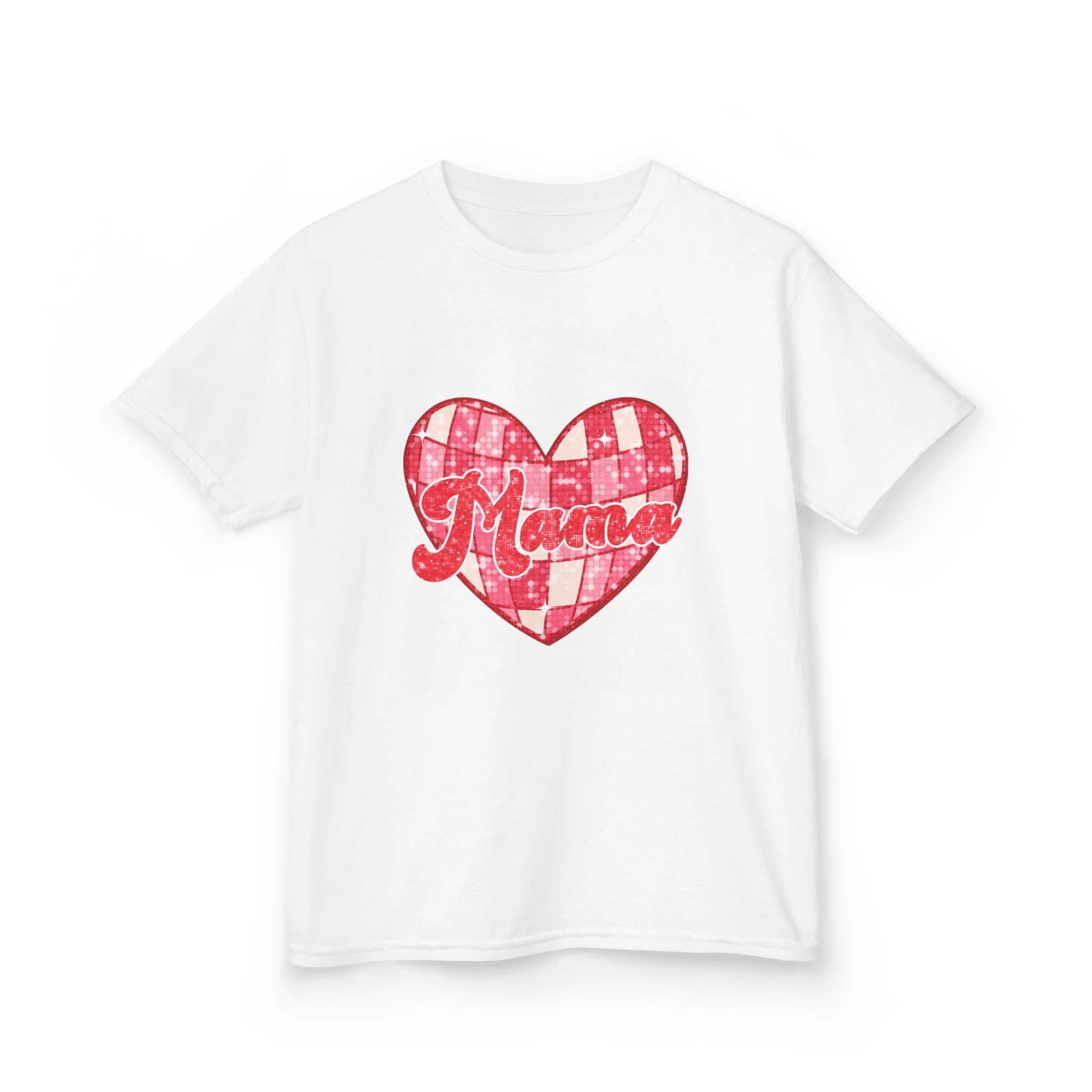 Mama Red Plaid Heart Kids Tee | Mother's Day, Family