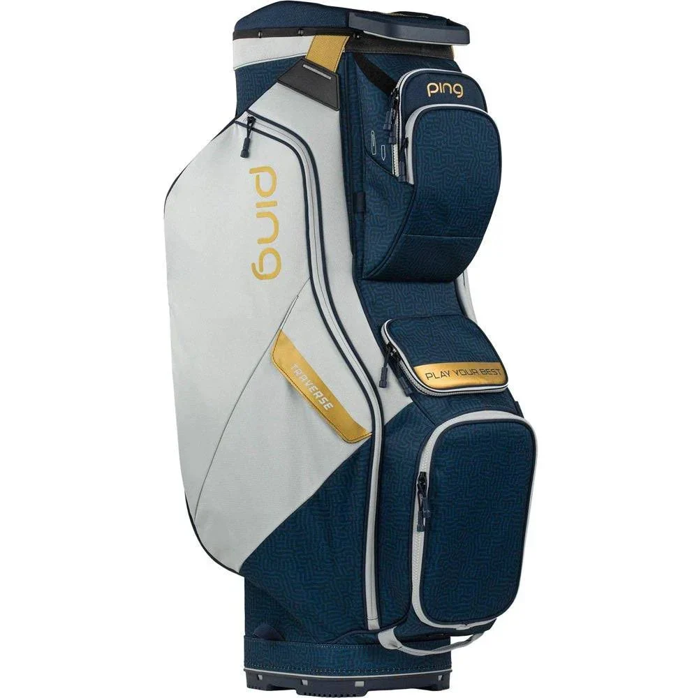 Ping Traverse Cart Bag - Black White