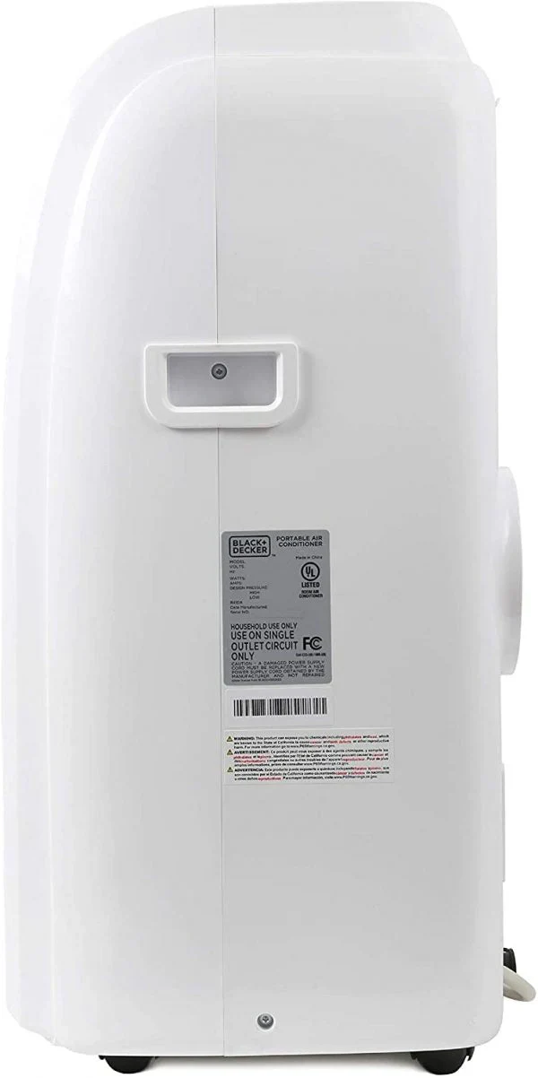 Black+Decker 14,000 BTU Portable Air Conditioner with Heating Function and Remote Control, White