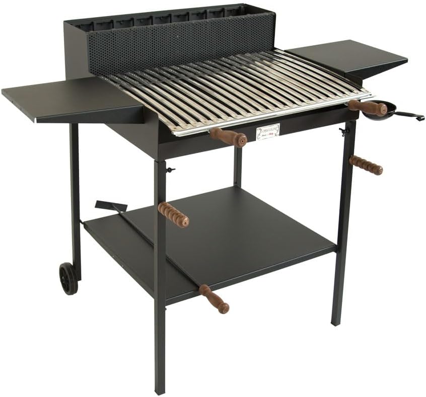 BA481 - BARBECUE BELVEDERE MAXI CON ALETTE A LEGNA E CARBONE CRUCCOLINI