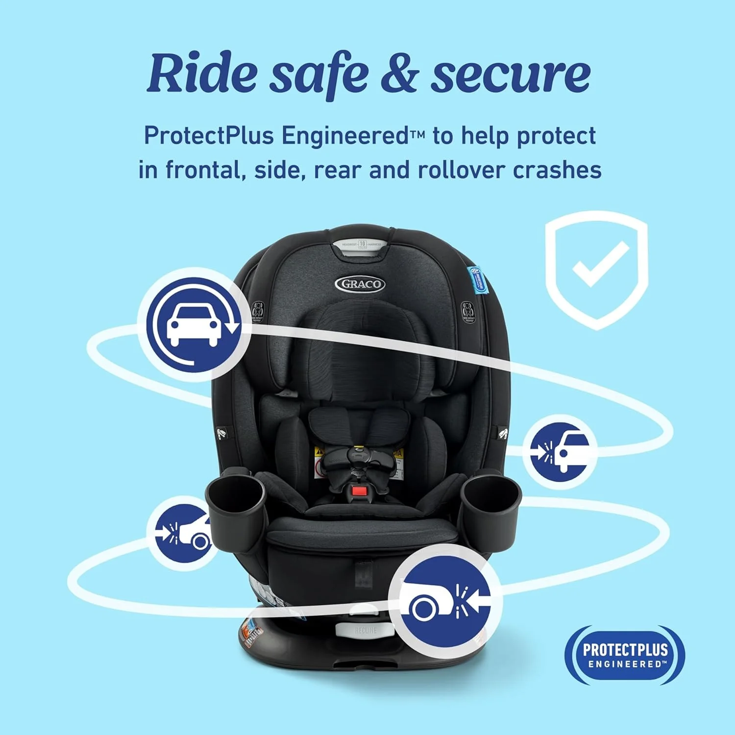 Graco Turn2Me 3-in-1 rotating child car seat, Cambridge