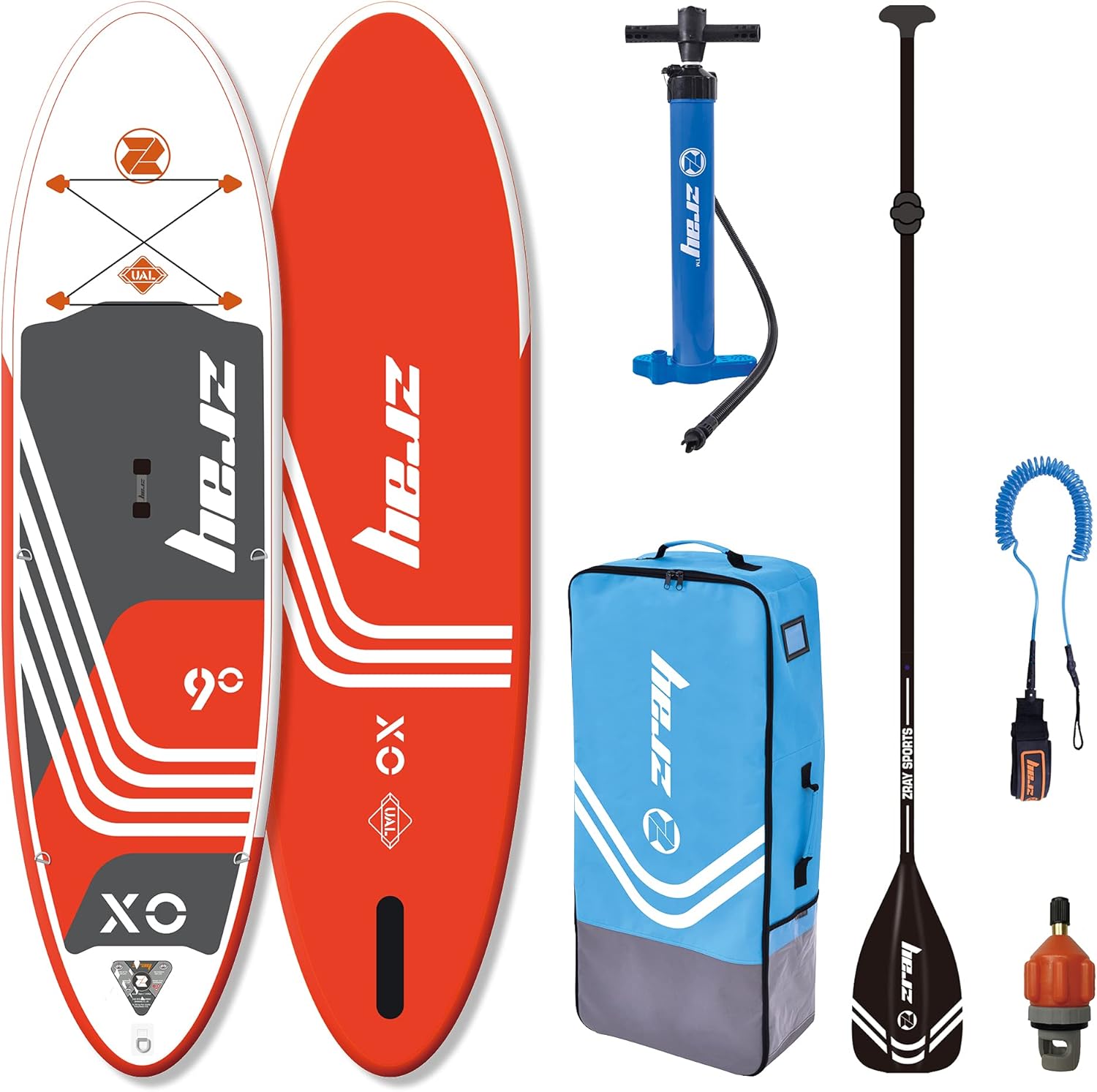 Zray, X-Rider Young, Tavola SUP, Rosso, 9', Unisex Bambini