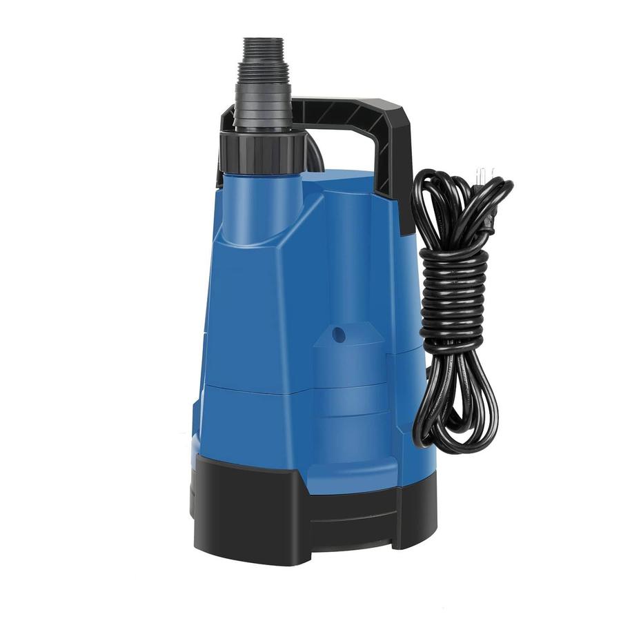 2025 Bomba de Agua Utilitaria de 1/4HP, Bomba Sumergible Port��til para Agua Limpia de 1580GPH para Inundaciones en S��tanos, Drenaje y Piscinas