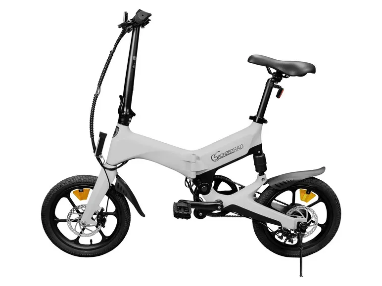 E-Bike Faltrad, Folding Race Bike F12, Klapprad, 16 Zoll, Titansilber