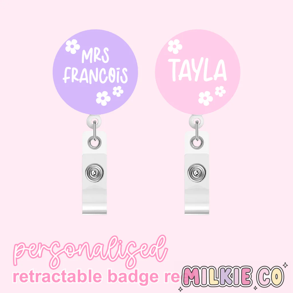 Daisy Personalised Badge Reel