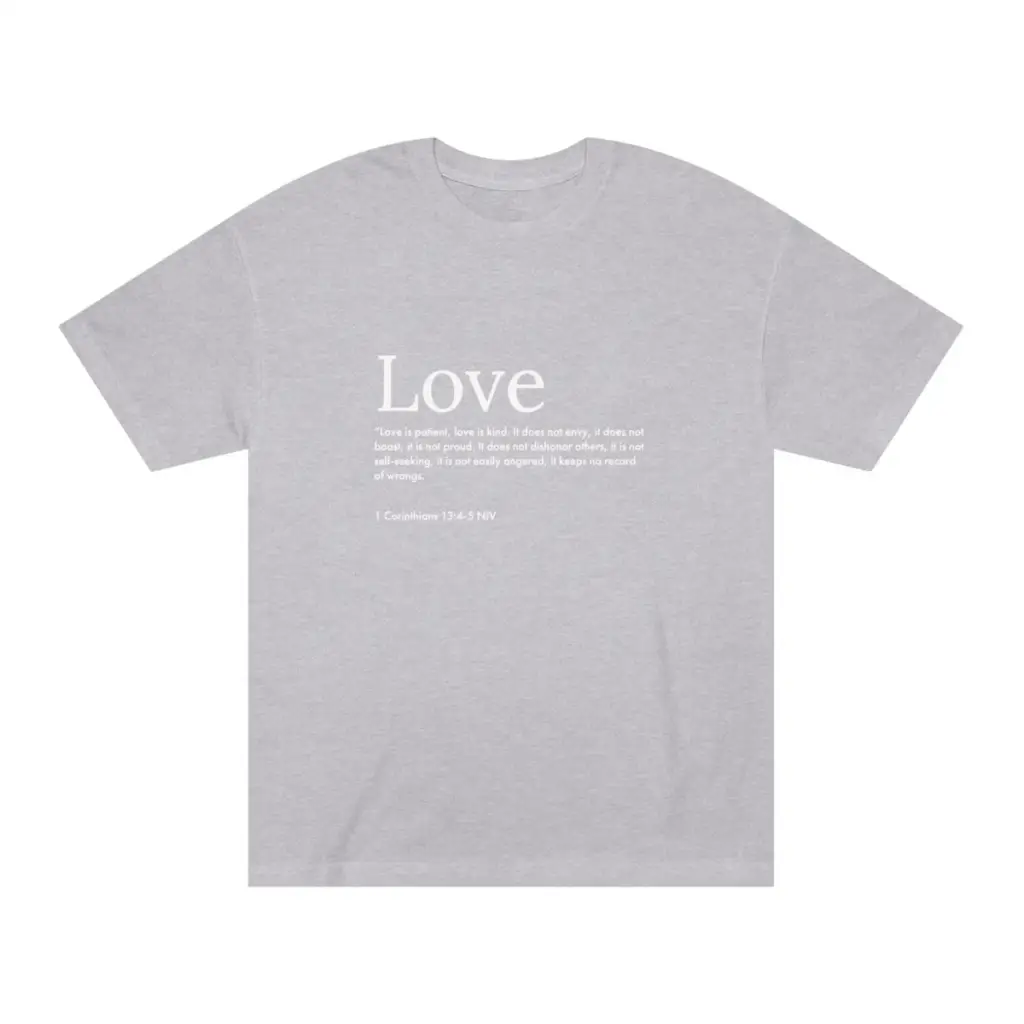 Love Christian Shirt | Cute & Inspirational Bible Tee| Trendy Tshirt for Gift and Church