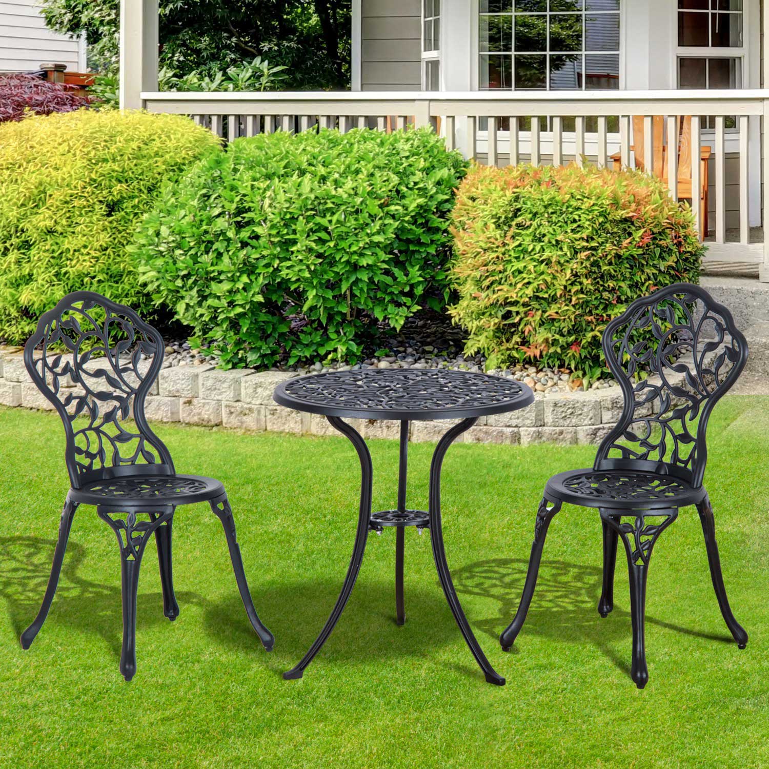 bistroset 3 st. 60?cm x 60?cm x 65?cm