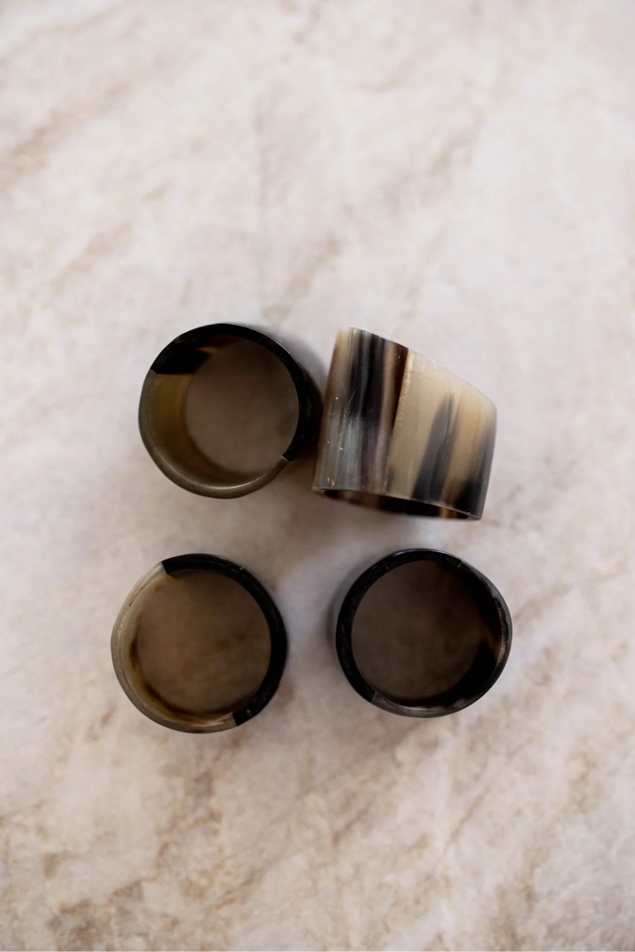 Resin Horn Napkin Rings