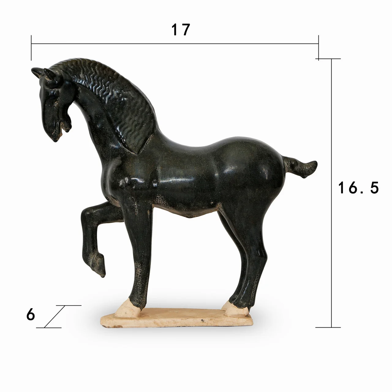 Black Terracotta Horse