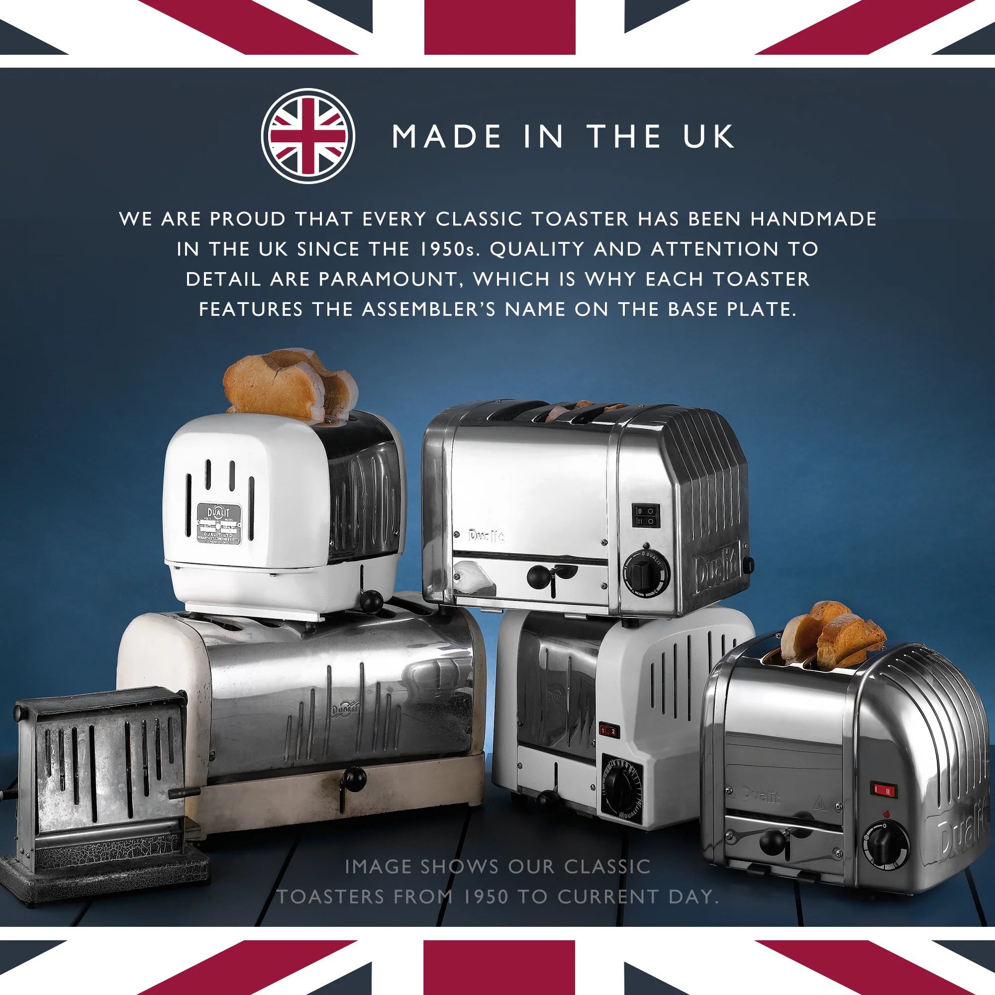 Dualit New Generation Classic 2-Slice Toaster in Stainless Steel